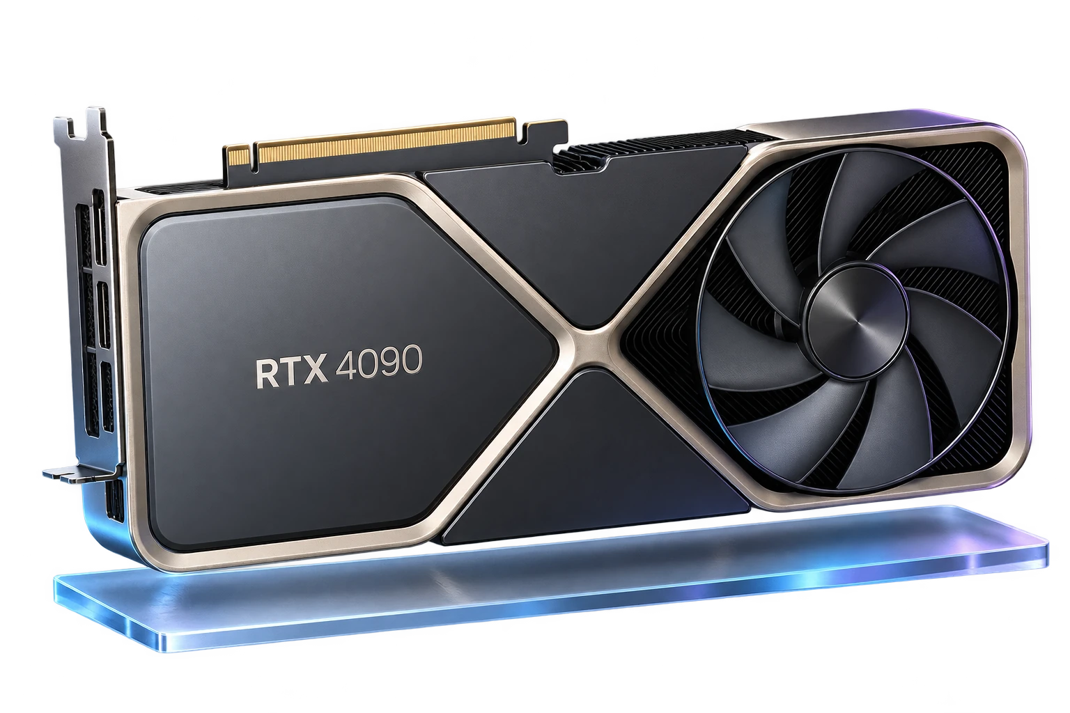 依据官方图制作的 RTX 4090 Founders Edition 立体示意图